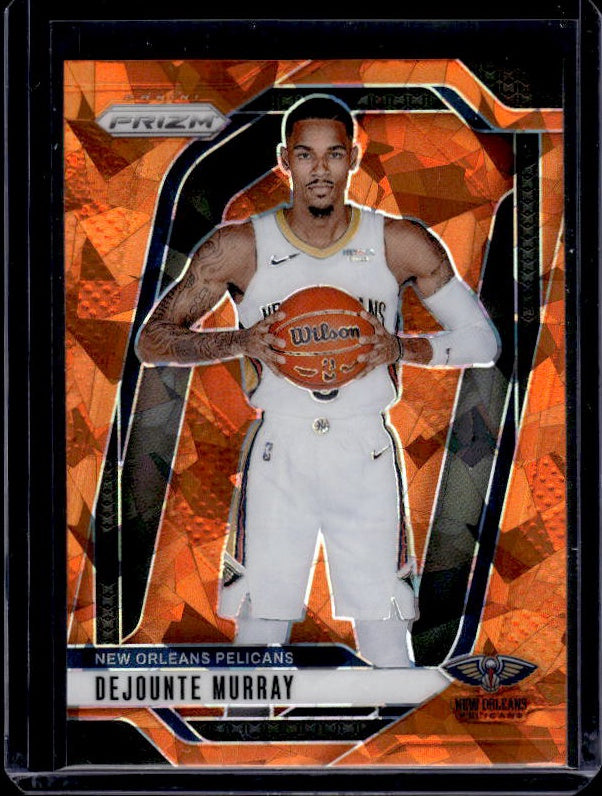 2024-25 Panini Prizm #1 Dejounte Murray Prizms Orange Ice