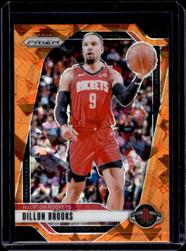 2024-25 Panini Prizm #213 Dillon Brooks Prizms Orange Ice