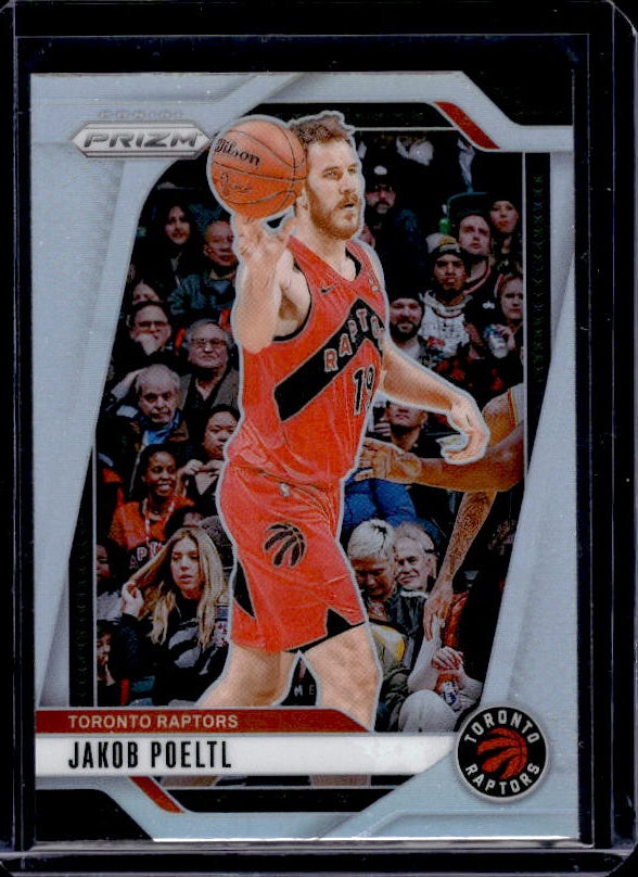 2024-25 Panini Prizm #198 Jakob Poeltl Prizms Silver