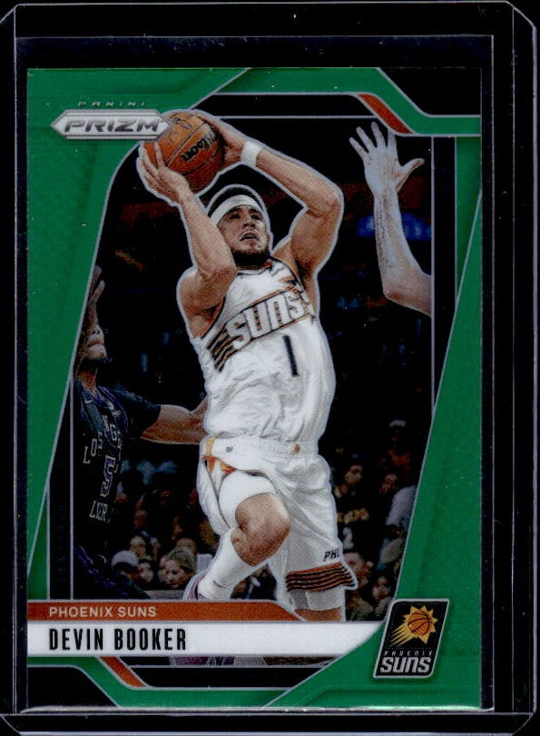 2024-25 Panini Prizm #8 Devin Booker Prizms Green