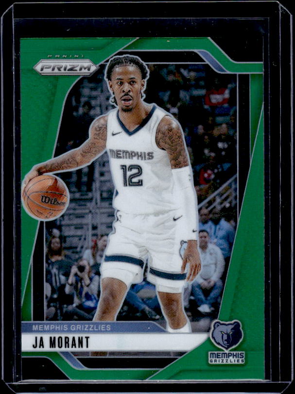 2024-25 Panini Prizm #64 Ja Morant Prizms Green