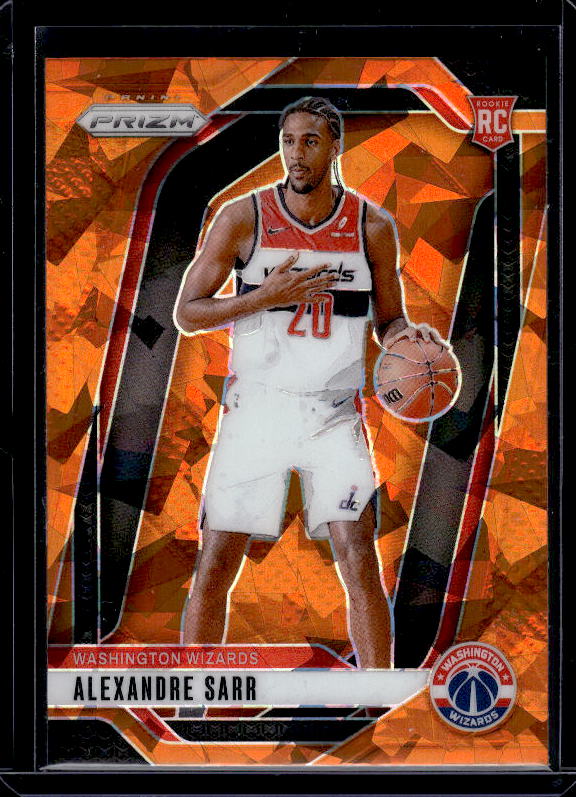 2024-25 Panini Prizm #264 Alexandre Sarr Prizms Orange Ice