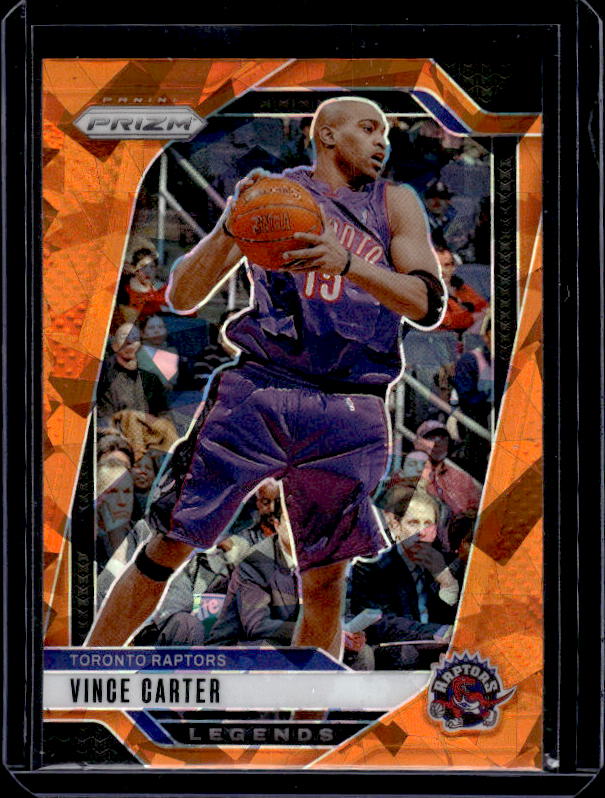 2024-25 Panini Prizm #295 Vince Carter Prizms Orange Ice