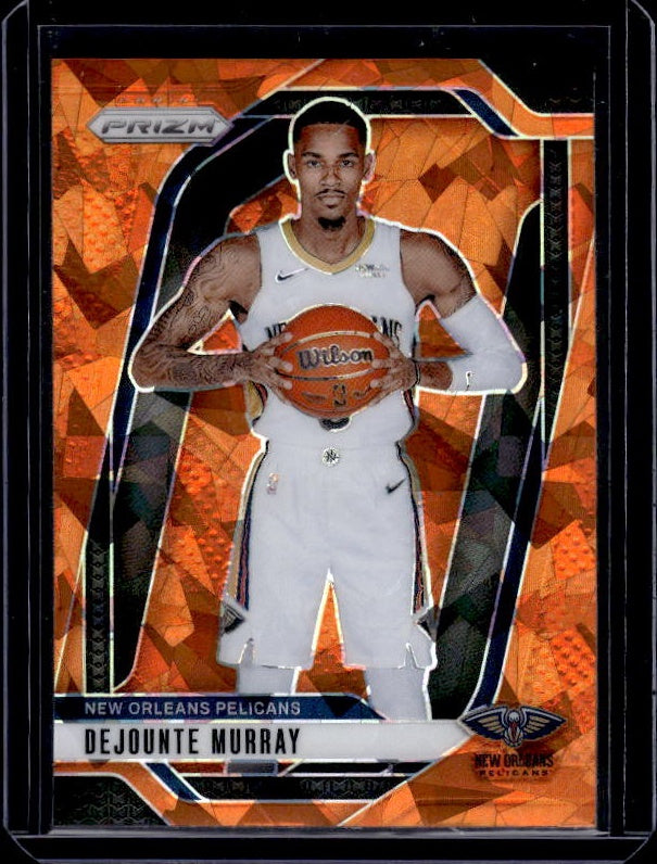 2024-25 Panini Prizm #1 Dejounte Murray Prizms Orange Ice