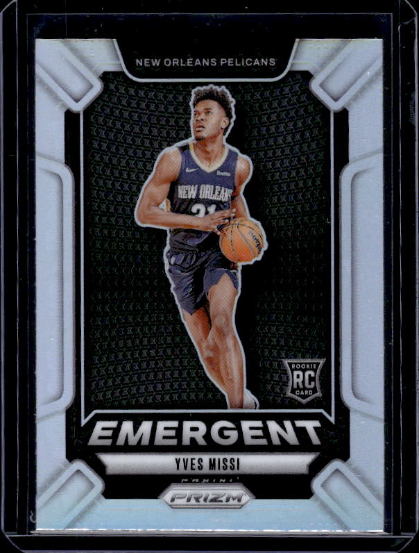 2024-25 Panini Prizm #21 Yves Missi Emergent Prizms Silver