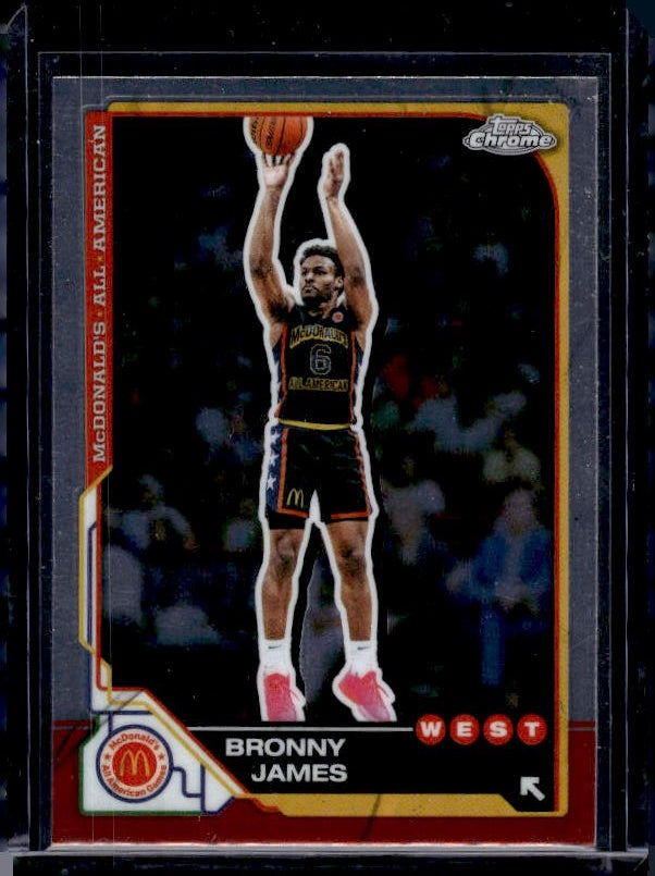 2025 Topps Chrome McDonald's All American #77 Bronny James