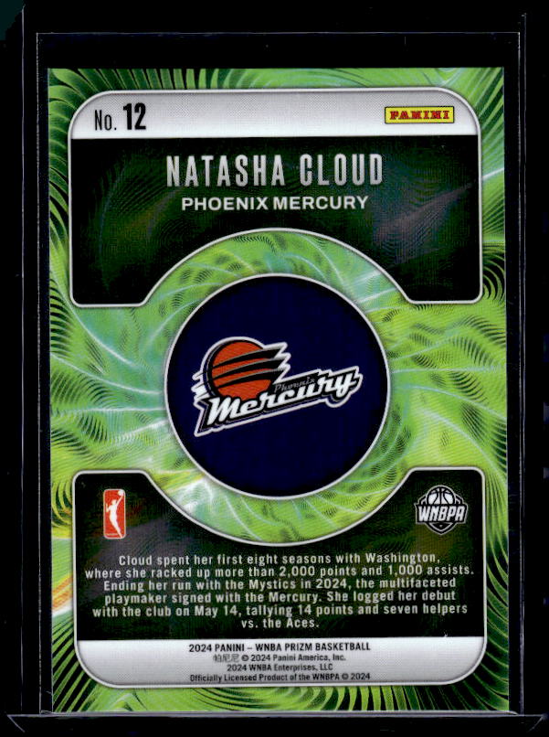 2024 Panini Prizm WNBA #12 Natasha Cloud Fractal