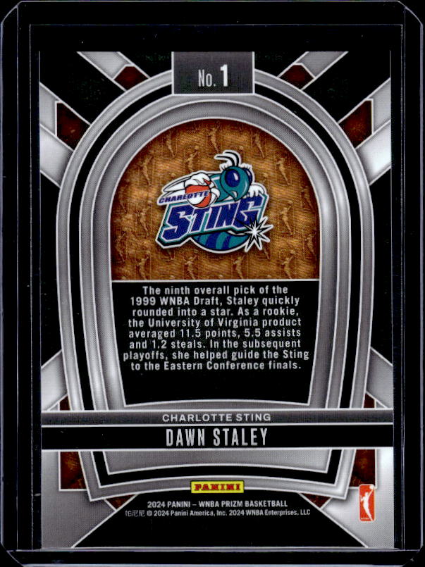 2024 Panini Prizm WNBA #1 Dawn Staley Pioneers
