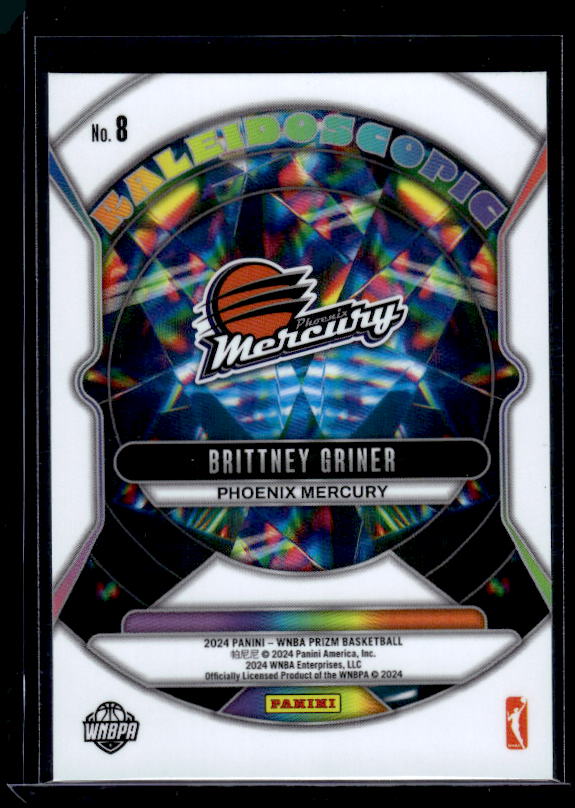 2024 Panini Prizm WNBA #8 Brittney Griner Kaleidoscopic