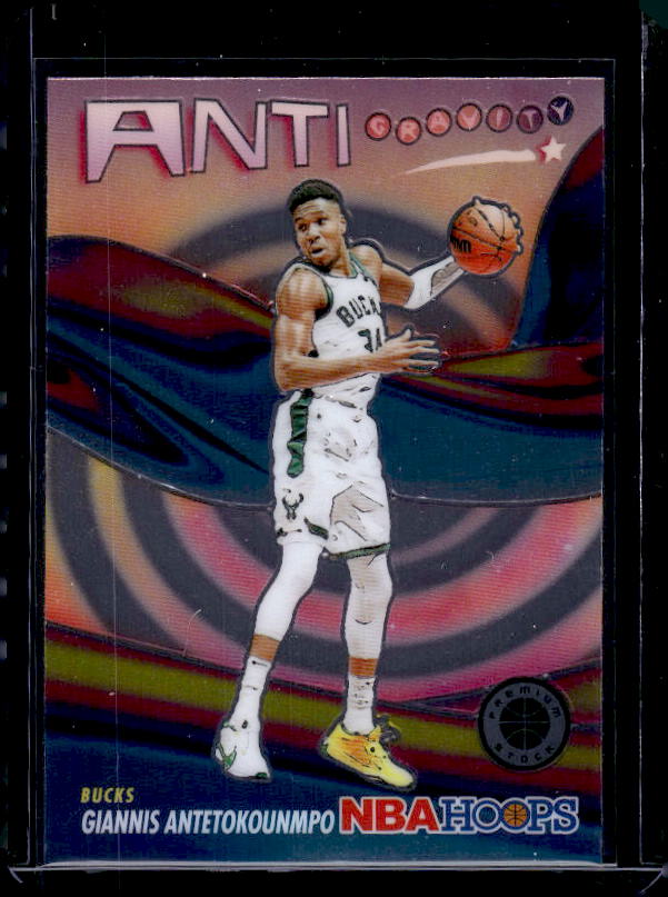 2023-24 Hoops Premium Stock #12 Giannis Antetokounmpo Anti Gravity