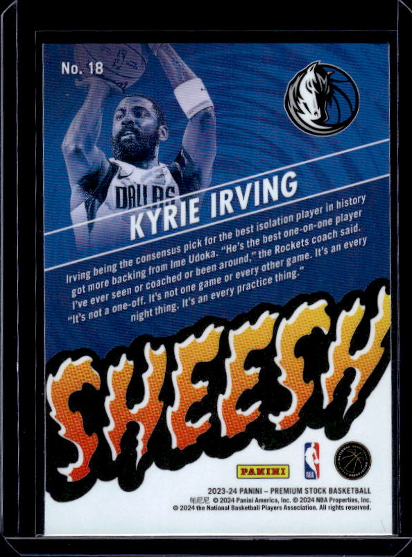2023-24 Hoops Premium Stock #18 Kyrie Irving Sheesh