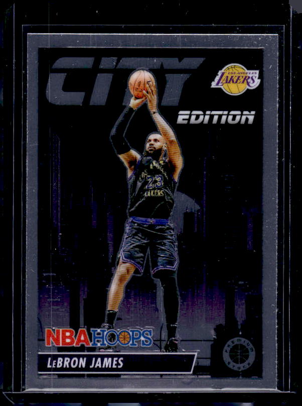 2023-24 Hoops Premium Stock #15 Lebron James City Edition