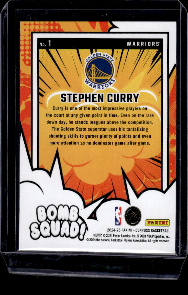 2024-25 Donruss #1 Stephen Curry Bomb Squad
