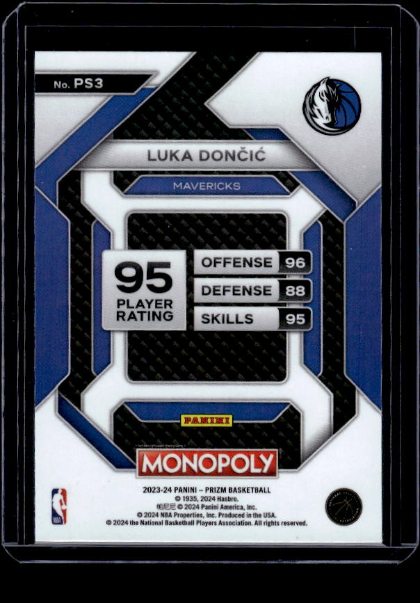 2023-24 Panini Prizm Monopoly #PS3 Luka Doncic All-Star