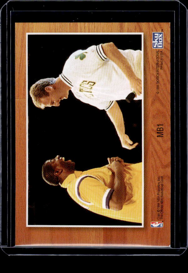 1993-94 Hoops #MB1 Magic Johnson / Larry Bird