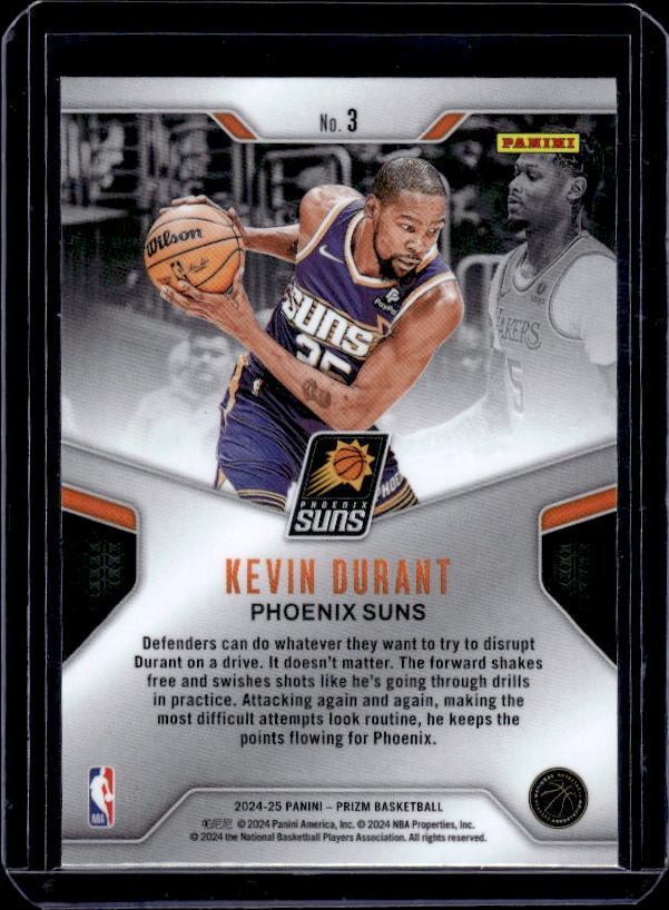 2024-25 Panini Prizm #3 Kevin Durant Dominance