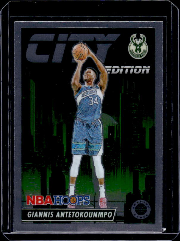 2023-24 Hoops Premium Stock #19 Giannis Antetokounmpo City Edition