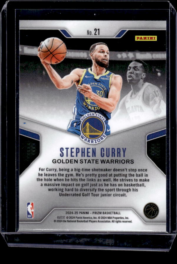 2024-25 Panini Prizm #21 Stephen Curry Dominance