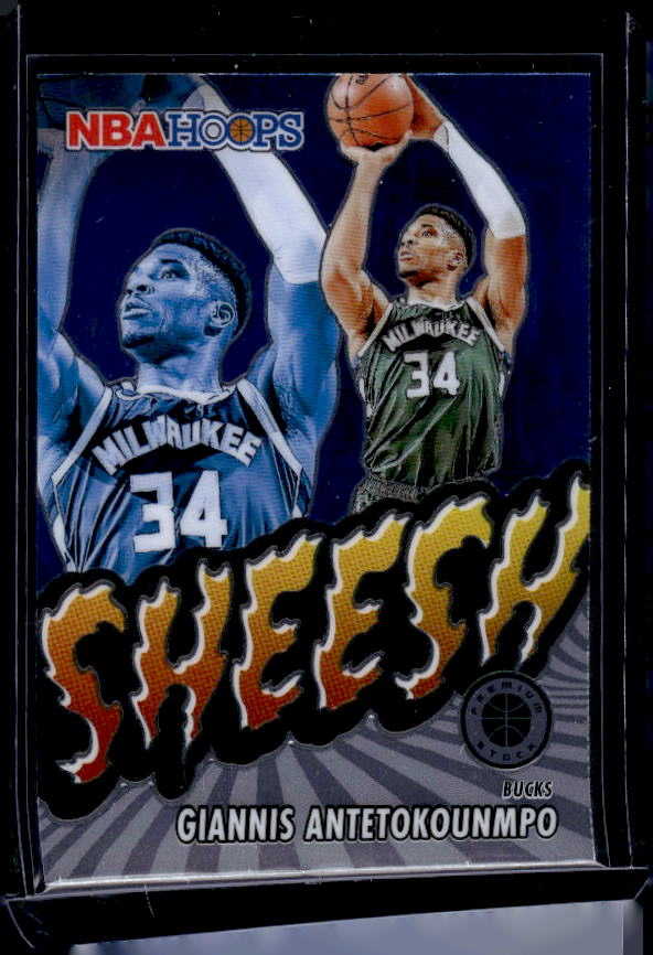 2023-24 Hoops Premium Stock #11 Giannis Antetokounmpo Sheesh