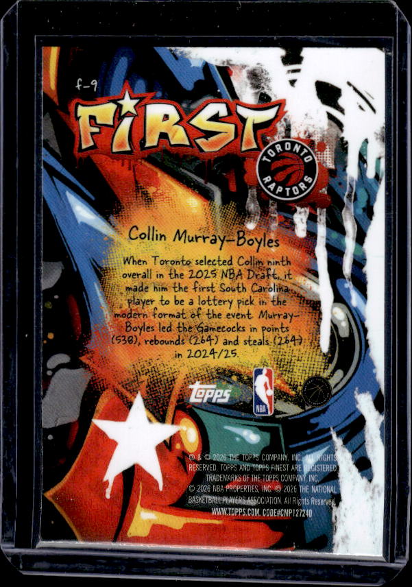 2025-26 Finest #F-9 Collin Murray-Boyles First