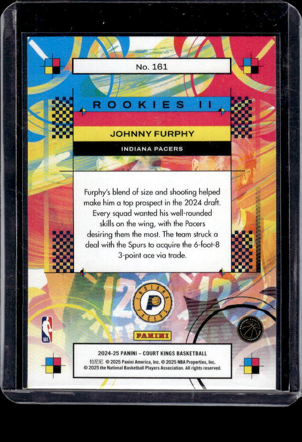 2024-25 Panini Court Kings #161 Johnny Furphy