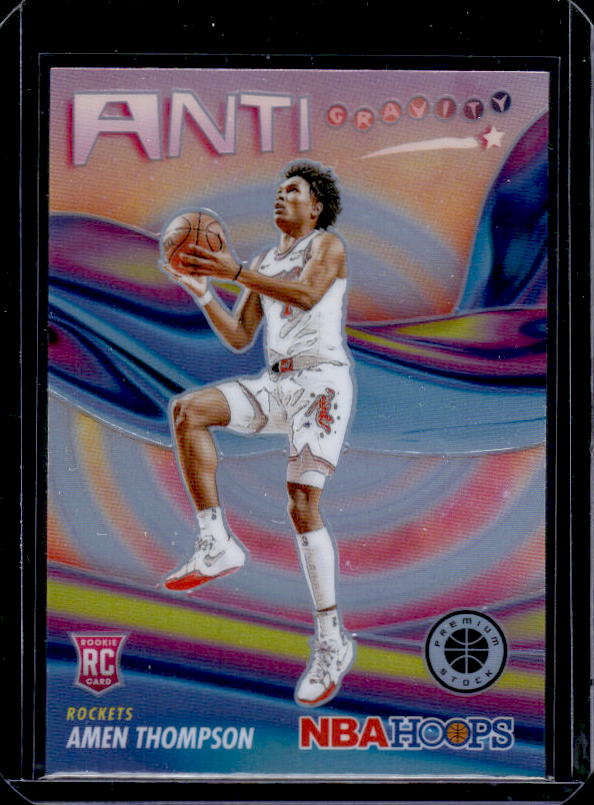 2023-24 Hoops Premium Stock #16 Amen Thompson Anti Gravity Silver Prizm