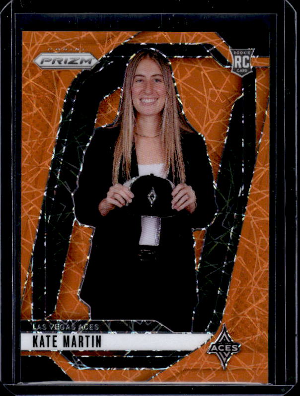 2024 Panini Prizm WNBA #148 Kate Martin Orange Velocity Prizms