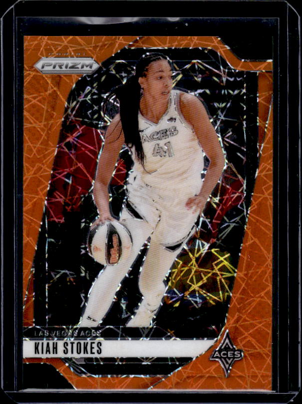 2024 Panini Prizm WNBA #122 Kiah Stokes Orange Velocity Prizms