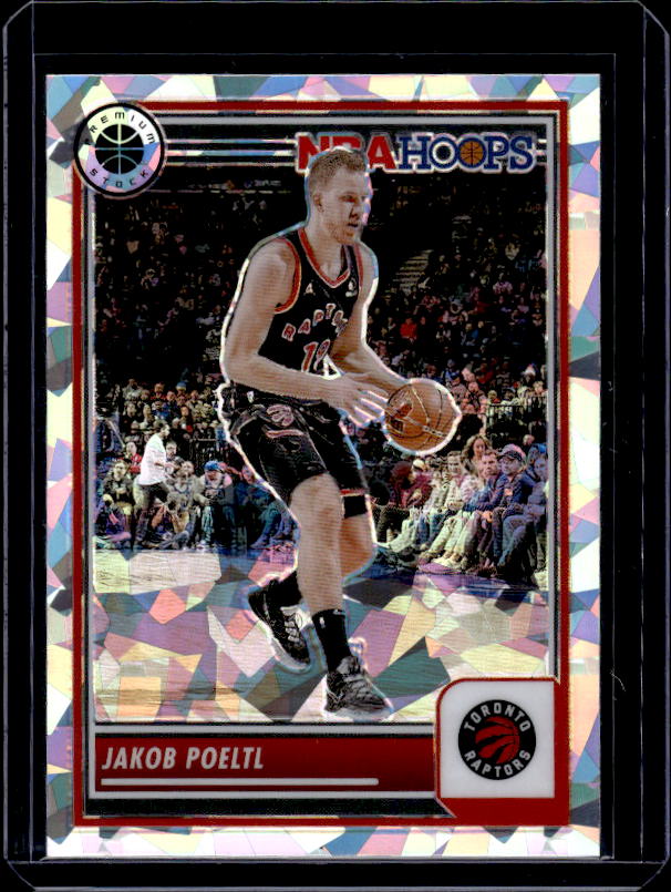 2023-24 Hoops Premium Stock #122 Jakob Poeltl Ice Prizm