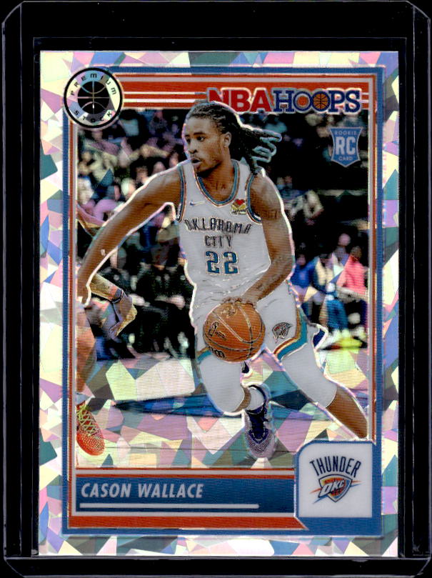 2023-24 Hoops Premium Stock #76 Cason Wallace Ice Prizm