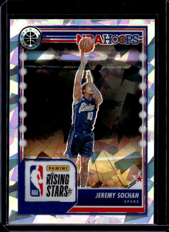 2023-24 Hoops Premium Stock #296 Jeremy Sochan Ice Prizm