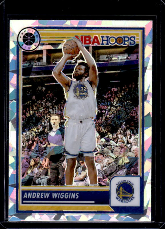 2023-24 Hoops Premium Stock #140 Andrew Wiggins Ice Prizm