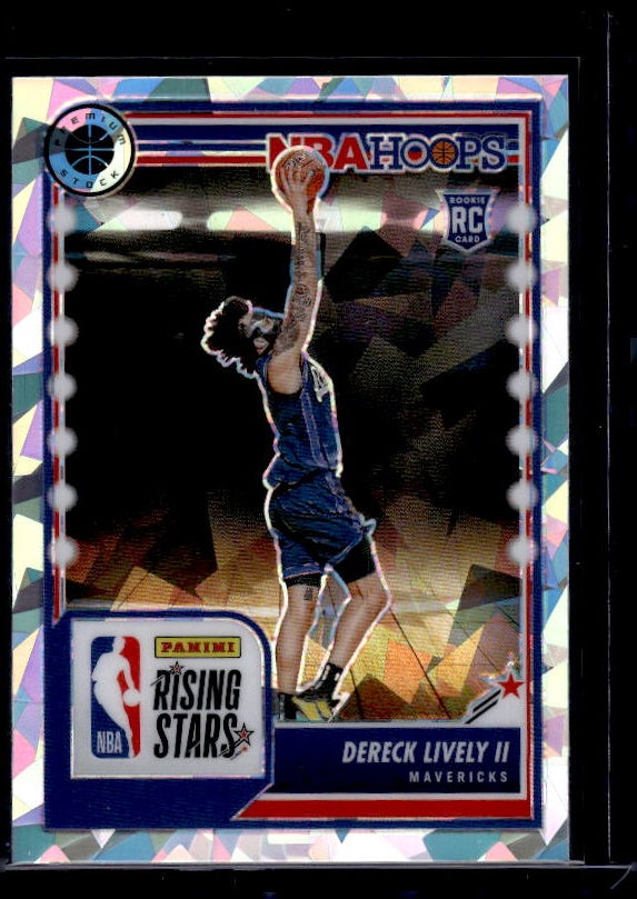 2023-24 Hoops Premium Stock #291 Dereck Lively II Ice Prizm