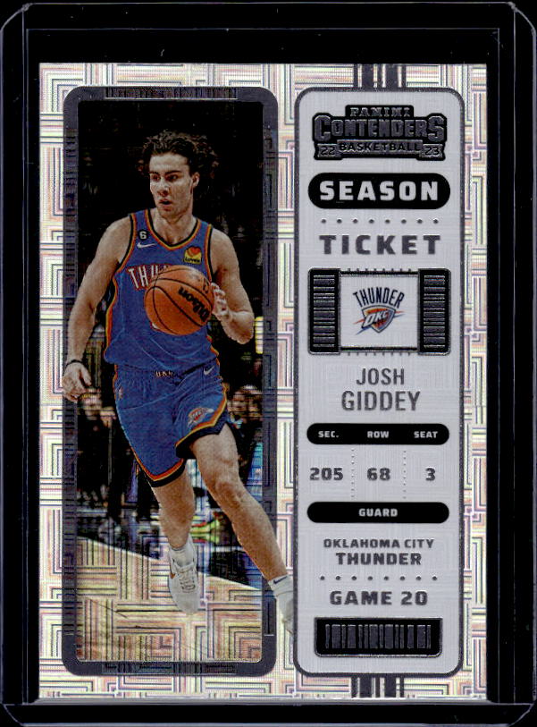 2022-23 Panini Contenders #16 Josh Giddey Season Ticket Premium Edition
