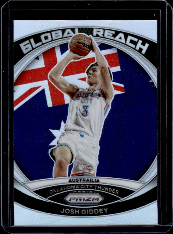2023-24 Panini Prizm #10 Josh Giddey Global Reach Prizms Silver