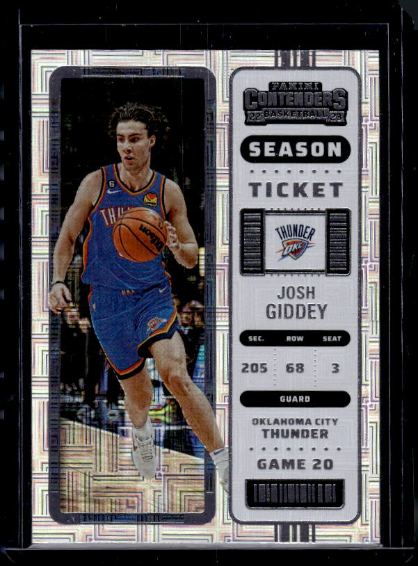 2022-23 Panini Contenders #16 Josh Giddey Season Ticket Premium Edition