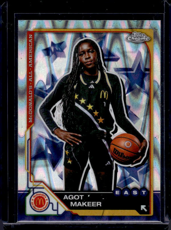 2025 Topps Chrome McDonald's All American #17 Agot Makeer RayWave