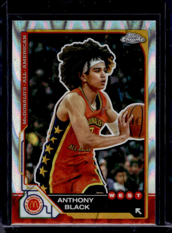 2025 Topps Chrome McDonald's All American #85 Anthony Black RayWave