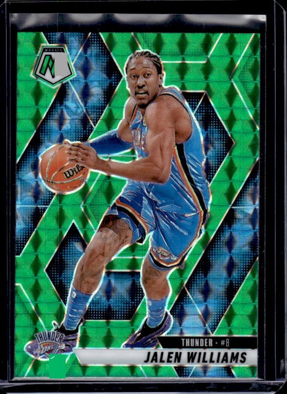 2024-25 Panini Mosaic #150 Jalen Williams Green Mosaic