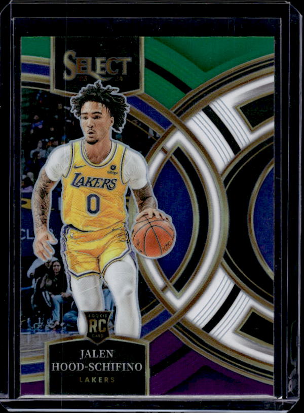 2023-24 Panini Select #123 Jalen Hood-Schifino Green White Purple Prizms