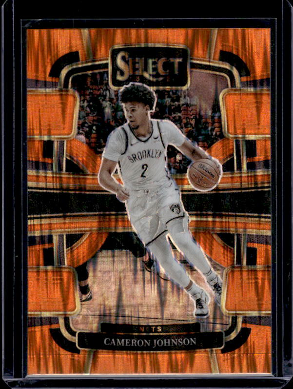 2023-24 Panini Select #12 Cameron Johnson Orange Flash Prizms