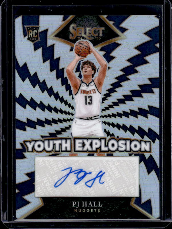 2024-25 Panini Select #YE-PJH PJ Hall Youth Explosion Signatures