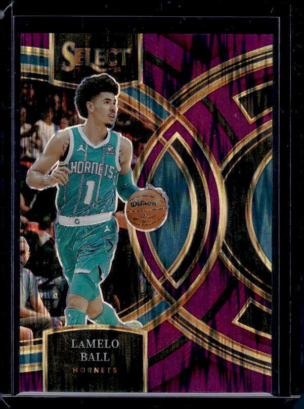 2023-24 Panini Select #148 LaMelo Ball Purple Flash Prizms #/175