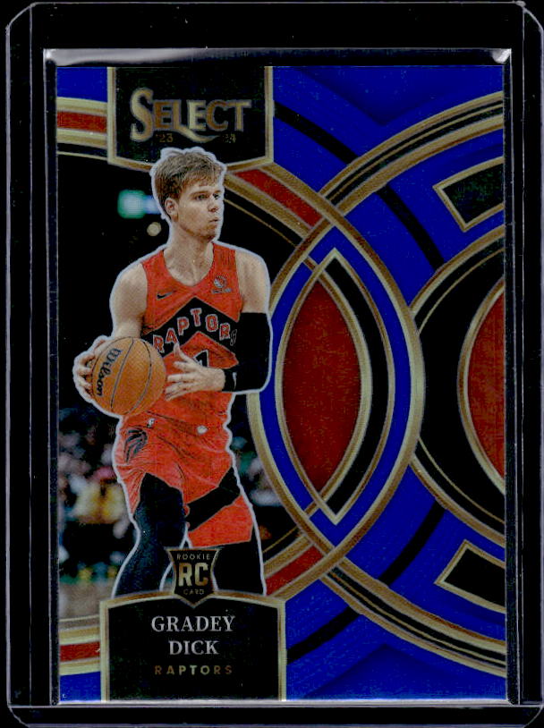 2023-24 Panini Select #126 Gradey Dick Blue Prizms