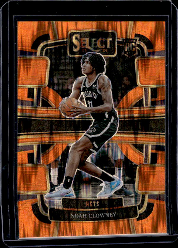 2023-24 Panini Select #73 Noah Clowney Orange Flash Prizms