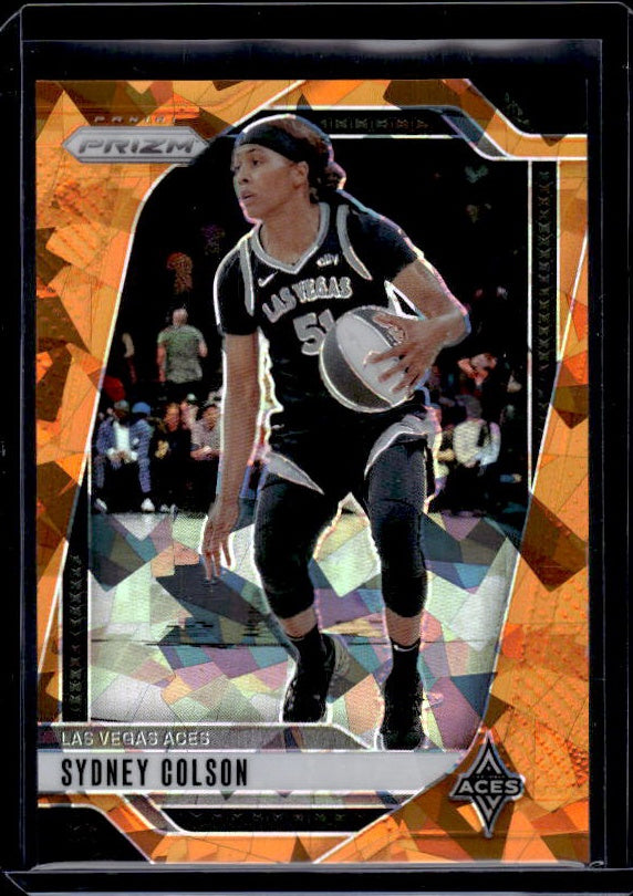 2024 Panini Prizm WNBA #73 Sydney Colson Ice Orange Prizms