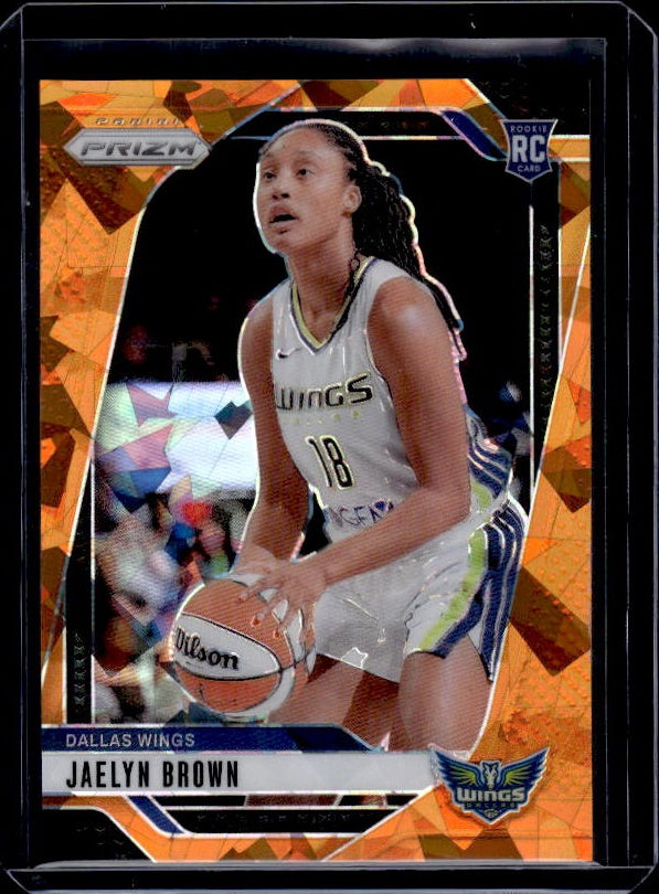 2024 Panini Prizm WNBA #31 Jaelyn Brown Ice Orange Prizms