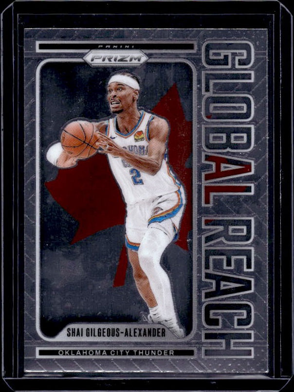 2024-25 Panini Prizm #6 Shai Gilgeous-Alexander Global Reach