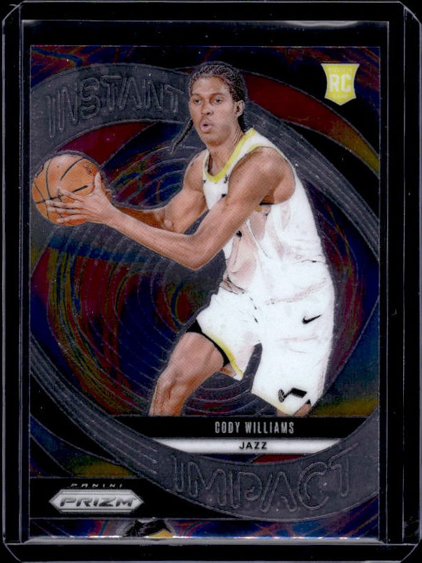 2024-25 Panini Prizm #2 Cody Williams Instant Impact Prizms Silver