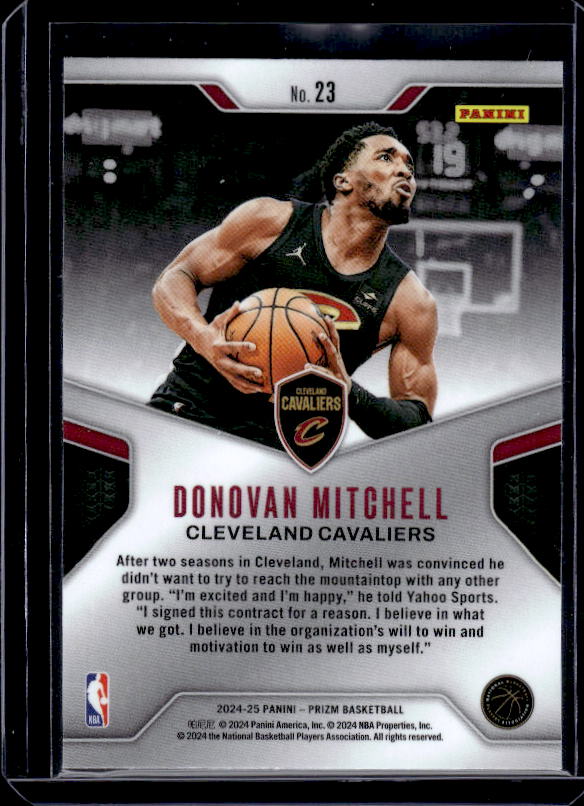 2024-25 Panini Prizm #23 Donovan Mitchell Dominance
